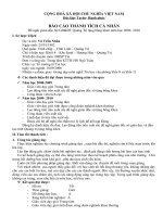 báo cáo thành tích cá nhân năm 2010