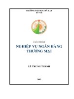 Ngân Hàng - Nghiệp Vụ Công Việc part 1 pdf