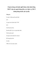 Cấp lại chứng chỉ hành nghề khám chữa bệnh bằng YHCT cấp cho người đứng đầu cơ sở dịch vụ YHCT không dùng thuốc (do bị mất) ppt