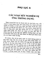 Bệnh dị ứng Phòng ngừa và trị liệu (Phụ lục A) potx