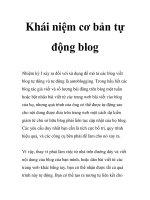 Khái niệm cơ bản tự động blog pps