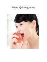 Phòng bệnh răng miệng docx