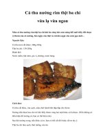 Cá thu nướng rim thịt ba chỉ vừa lạ vừa ngon pot