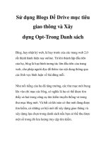 Sử dụng Blogs Để Drive mục tiêu giao thông và Xây dựng Opt-Trong Danh sách docx