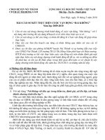 Báo cáo sơ kết cuộc vận động 