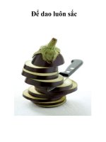 Để dao luôn sắc pdf