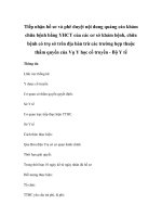 Tiếp nhận hồ sơ và phê duyệt nội dung quảng cáo khám chữa bệnh bằng YHCT của các cơ sở khám bệnh, chữa bệnh có trụ sở trên địa bàn trừ các trường hợp thuộc thẩm quyền của Vụ Y học cổ truyền - Bộ Y tế potx