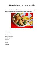 Tôm xào bông cải xanh, hạt điều ppsx