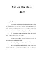 Nuôi Con Bằng Sữa Mẹ (Kỳ 3) pps