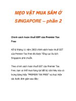 MẸO VẶT MUA SẮM Ở SINGAPORE – phần 2 pptx