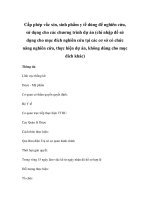 Cấp phép vắc xin, sinh phẩm y tế dùng để nghiên cứu, sử dụng cho các chương trình dự án (chỉ nhập để sử dụng cho mục đích nghiên cứu tại các cơ sở có chức năng nghiên cứu, thực hiện dự án, không dùng cho mục đích khác) ppt