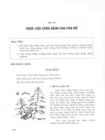 Giáo trình dược liệu (Bài 16) potx