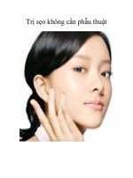 Trị sẹo không cần phẫu thuật pps