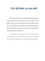 Các tật khúc xạ của mắt pdf