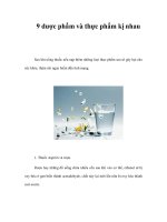 9 dược phẩm và thực phẩm kị nhau doc