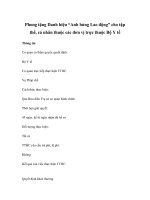 Phong tặng Danh hiệu “Anh hùng Lao động” cho tập thể, cá nhân thuộc các đơn vị trực thuộc Bộ Y tế pptx