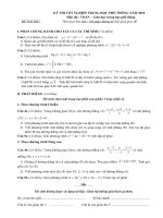 De thi thu TNTHPT mon Toan Nam 2010