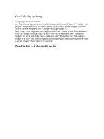 Code Cuộc sống đại dương