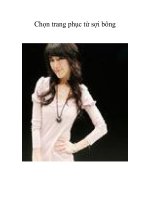 Chọn trang phục từ sợi bông docx