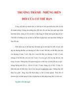 TRƯỞNG THÀNH - NHỮNG BIẾN ĐỔI CỦA CƠ THỂ BẠN pot