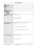 Mẫu giáo án bài giảng điện tử e-Learning