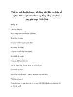 Thủ tục phê duyệt cho vay hộ đồng bào dân tộc thiểu số nghèo, đời sống khó khăn vùng đồng bằng sông Cửu Long giai đoạn 2008-2010 docx