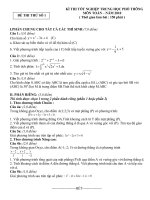 môt số đề thi thử tốt nghiệp