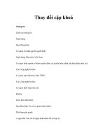 Thay đổi cặp khoá doc