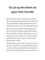 Tục gõ sạp đón khách của người Thái (Yên Bái) pdf