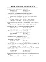 ĐỀ THI THỬ ĐẠI HỌC MÔN HÓA-ĐỀ SỐ 15 và đáp án