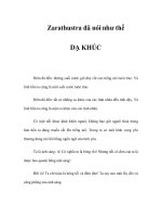 DẠ KHÚC - Zarathustra đã nói như thế pptx