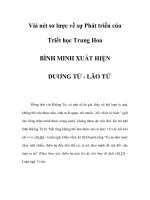 Vài nét sơ lược về sự Phát triển của Triết học Trung Hoa - Phần 8 pptx