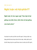Kiến thức lớp 12 Nghị luận xã hội-phần77 potx