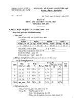 BC TỔNG KẾT NĂM HỌC 09-10