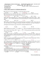 Đề lý thi thử THPT chuyên Hà Nam.