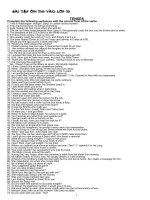 ĐE TUYEN SINH L10 T.Anh