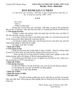 Bản đánh giá mỗi thầy....sáng tạo