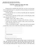 Mẫu chương trình đại hội liên đội ppsx