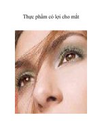 Thực phẩm có lợi cho mắt pot