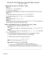 Đề và đ.án thi thử Toán TN 2010_1