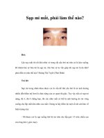 Sụp mi mắt, phải làm thế nào? doc