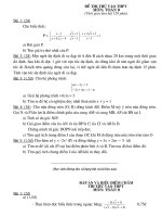 Đề tuyển sinh vào 10 thi thử