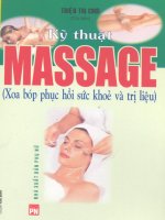 Kỹ thuật massage xoa bóp phục hồi sức khỏe và trị liệu (Phần 1) pptx
