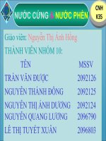 Nước cứng và nước phèn docx