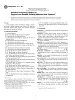 Designation: C 11 – 98 - Gypsum and Related Building Materials and Systems1 doc