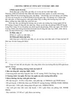 chương trinh lễ tổng kêt NH 2009-2010