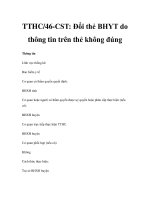 TTHC/46-CST: Đổi thẻ BHYT do thông tin trên thẻ không đúng pptx