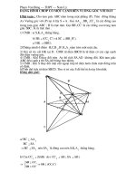 hinh chop co 1 canh vuong goc voi day