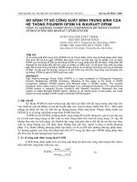 SO SÁNH TỶ SỐ CÔNG SUẤT ĐỈNH TRUNG BÌNH CỦA HỆ THỐNG FOURIER OFDM VÀ WAVELET OFDM pot