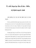 Ừc chế chọn lọc tần số tim – Điều trị bệnh mạch vành potx